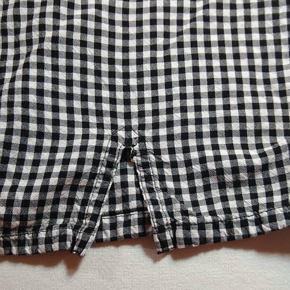 Hollister XS girls side-zip skirt * black & white checkers - Picture 6 of 10